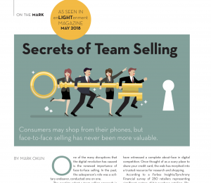 Sales teams are better than the lone wolf. Good article on selling